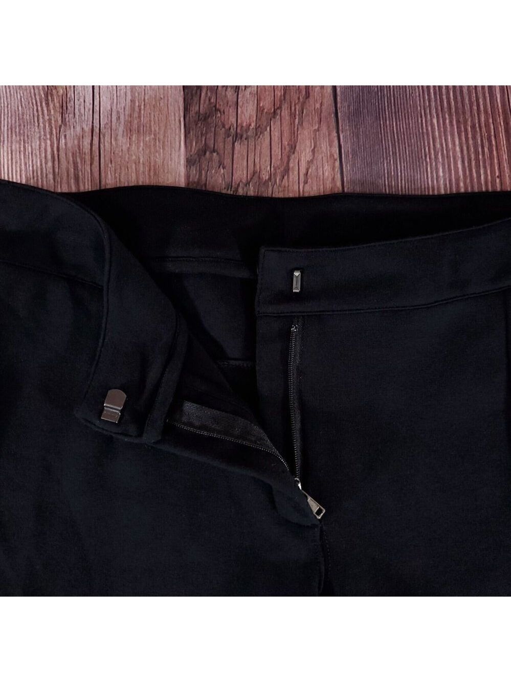 Givenchy Womens Size 40 Black Pleated Super Skinny Pants Cotton Blend Stretch - Picture 4 of 9